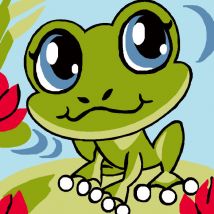 Kit Canevas Soudan Grenouille 25x25cm - LUC