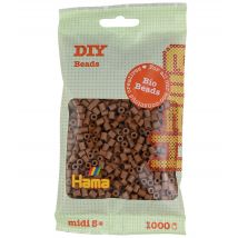 1 000 Perles Standard Midi (ø5 Mm) Bio Marron Glacé - Hama