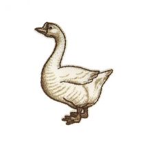 Lot De 3 Écussons Thermocollants Oie 3,6cm X 4,6cm - My mercerie