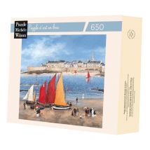 Les Remparts De Saint-malo Delacroix - Puzzle Michèle Wilson