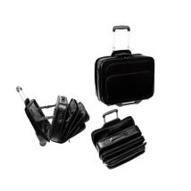 Trolley Polyester Pour Pc Portable De 17 Pouces - 4 Compartiments - Noir - Cristo - Crisco