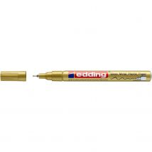 Lot De 10 Marqueurs Peinture Brillante 780 Pointe Fine Or 0,8 Mm Edding - Edding