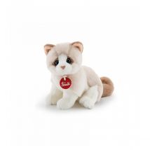 Peluche Chat Brad Beige Et Blanc - Trudi