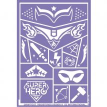 Pochoirs De Maquillage - Super Héros - Grim'tout