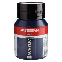 Peinture Acrylique - Bleu De Prusse - 566 - Amsterdam - Pot De 500ml