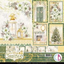 12 Papiers Scrapbooking Carterie 30 X 30 Cm Ciao Bella Sparkling Christmas - CIAO BELLA