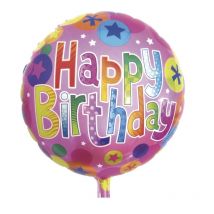 Ballon Happy Birthday, 46cm 1pce. - Rayher