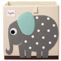 Boîte De Rangement Pour Jouets, Éléphant - 3 Sprouts
