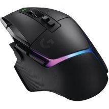 Souris Gamer - Logitech G - G502 X Plus Lightspeed - Noir - Boutons Programmables - Capteur Hero - 25600 Dpi