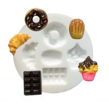 2 Moules En Silicone Gourmandises Pour Pâte Polymère - Graine Creative
