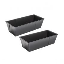 Lot De 2 Moules À Cakes Extensibles 20 À 35 Cm Zenker Black Metallic