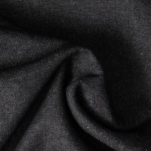Tissus Jean Denim Envers Bouclette Noir - Craftine