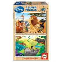 Puzzles 50 Pcs - Animal Friends En Bois - Educa Borras
