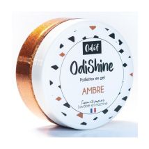 Gel Pailleté Odishine 70 Ml - Embellissez Vos Créations Avec Éclat Et Éco-responsabilité - Odif Ambre