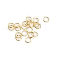 250 Anneaux De Jonction Ouverts 4 Mm Metal Dore - Creation Bijoux Perles - La boutique de Karine