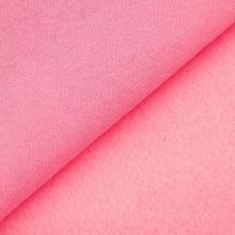 Tissu Molleton Sweat Uni Rose Au Mètre - Craftine