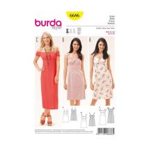 Patron Burda 6686 Robe Du 34 Au 46 Taille N°fr 34-46