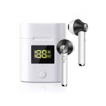 Avizar Écouteurs Sans Fil Bluetooth 5.0 Tws Modèle Jeezpro Avec Affichage Led Noir