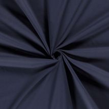 Tissu Voile De Coton Elisa Bleu Marine - Craftine