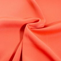 Tissu Crêpe Satin Mat Pêche - Au Mètre - Craftine