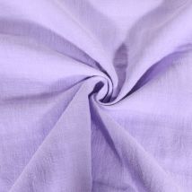 Tissu 100% Lin Uni Lilas - Au Mètre - Craftine