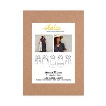 Pochette Patron De Couture Femme Anna Mum Robe 34 Au 46 Taille N°fr 34-46 - Ikatee