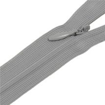Fermeture Invisible Non Séparable Ajustable - Gris Cendre - Mediac