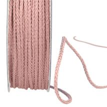 Bobine 30m Cordelière Polyester 2mm Vieux Rose - My mercerie