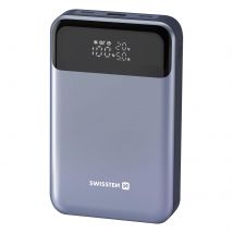 Swissten Batterie Externe 20000mah Pour Laptop Et Macbook Usb-c 100w Gris