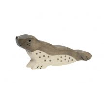 Figurine Holtztiger Phoque Tête Haute