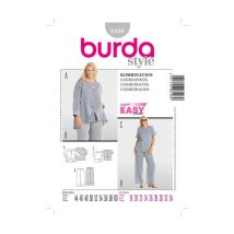 Patron Burda 8108 Ensemble Taille N°fr 44-60