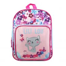 Sac À Dos 31 Cm Avec Poche Maternelle Lili Lou Rose – Bagtrotter - Bagtrotter