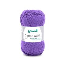 Fil À Tricoter Cotton Quick Uni - Gründl - Ppsc - Certifié Oeko-tex 68 Violet