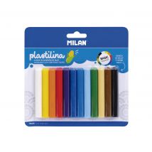 Blister 12 Barres De Pâte À Modeler De Couleurs (140 G) - Milan