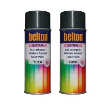 Lot De 2 Bombes De Peinture Belton Spectral Ral7016 Gris Anthracite