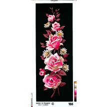 Canevas Pénélope Antique Roses Roses 25x60cm - Margot