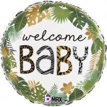 Ballon Joyeux Jungle Welcome Baby - GRABO
