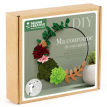 Kyt Ma Couronne Succulentes Feutrine - Graine Creative - Beige
