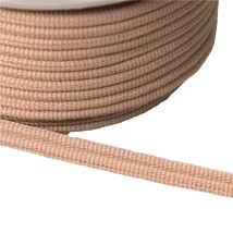 Bobine 20m Double Cordon 9mm Beige/rose - My mercerie