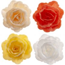 Assortiments De 15 Roses Automne Ø 7 Cm - Azyme - Dekora