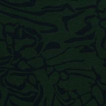Tissu Jersey Polyviscose Motifs Destructurés Sur Fond Vert Foncé - Au Mètre - Craftine