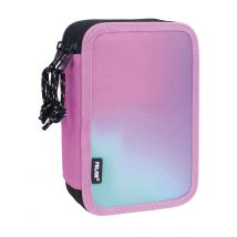 Plumier À 3 Compartiments Avec Contenu Sunset, Rose - Milan