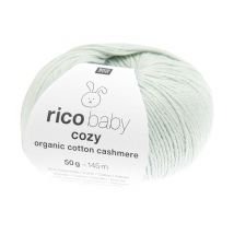 Pelote Rico Baby Cozy Organic Cotton Cashmere – Douceur Et Naturel Pour Bébé 08 Menthe - Rico Design