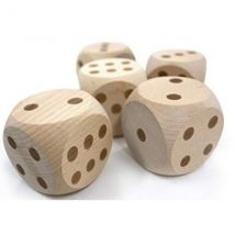 Jeu De Yahtzee Geant En Bois - Jeu De Des Xxl - Jeu Plein Air Jardin - Tactic