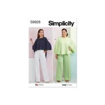 Patron Simplicity 9926 - Hautes Et Pantalons Taille N°fr 48-56