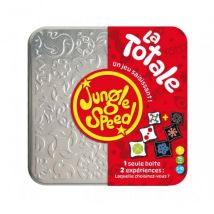 Boîte Métal Jungle Speed La Totale - Totem En Bois, 2 Séries De Cartes - Asmodee - Jeu D'Ambiance
