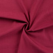 Tissu Lyocell Uni Bordeaux - Au Mètre - Craftine