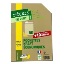 Enveloppes - Kraft - C5 - 162x229mm - Auto Adhésive - Lot De 60 - Courrier - Gpv - GPM