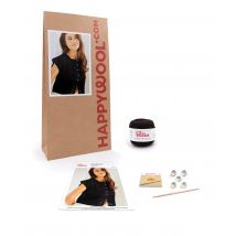 Kit Crochet Gilet Femme Stéphanie Noir 42/44 - Phildar