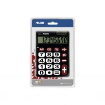 Blister Calculatrice Noire 8 Chiffres - Milan